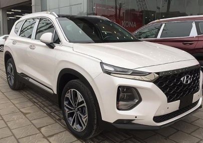 Hyundai Santa Fe 2.4 tiêu chuẩn 2019 - Hỗ trợ tối đa - Tư vấn hết mình, khi mua Hyundai SantaFe 2.4 máy xăng tiêu chuẩn năm 2019, màu trắng