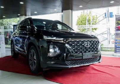 Hyundai Santa Fe 2019 - Bán ưu đãi giảm giá sốc cuối năm chiếc xe Hyundai Santa Fe dầu 2.2 đặc biệt, sản xuất 2019, màu đen